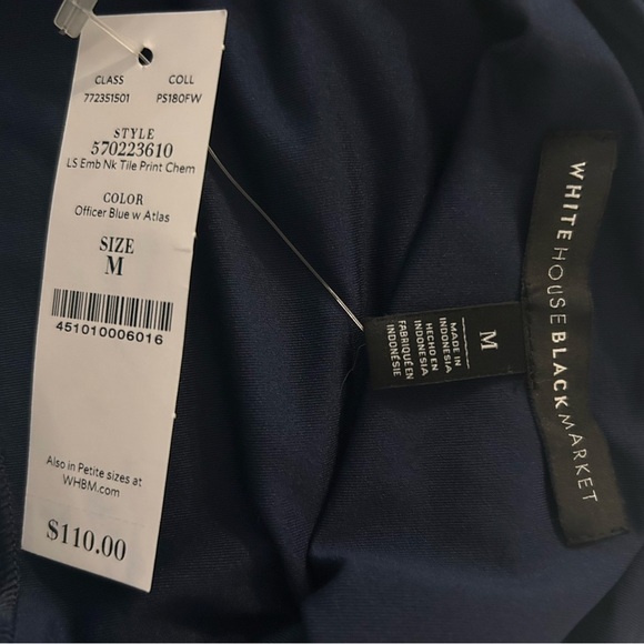 White House Black Market Floral Long Sleeve Dress - Picture 10 of 11